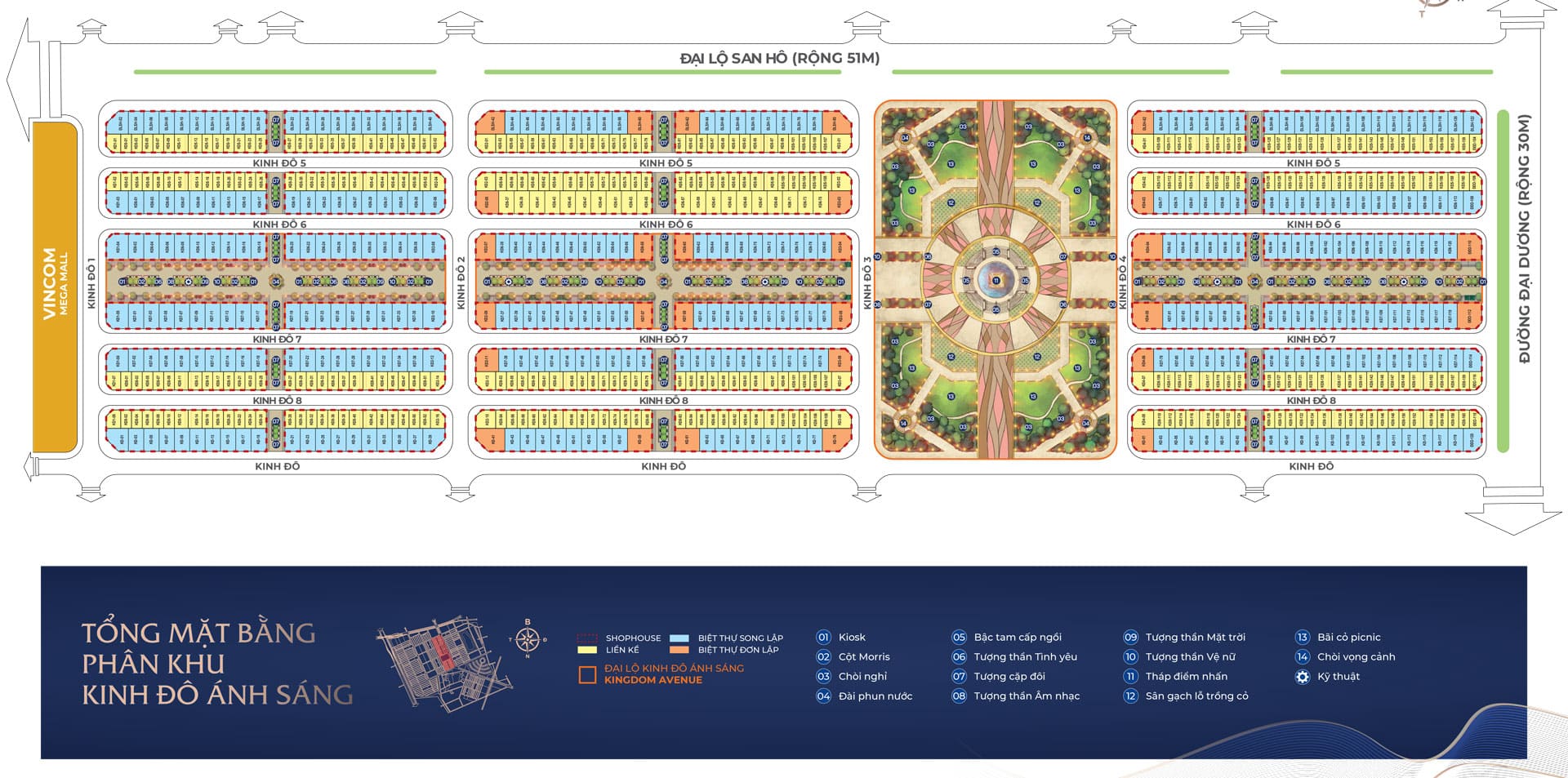 Khám phá thiết kế Kinh Đô Ánh Sáng Vinhomes Ocean Park 2 - Chi tiết 2024