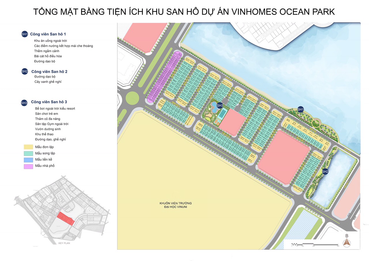 Các loại hình sản phẩm phân khu San Hô Vinhomes Ocean Park 1 Gia Lâm - Thông tin chi tiết