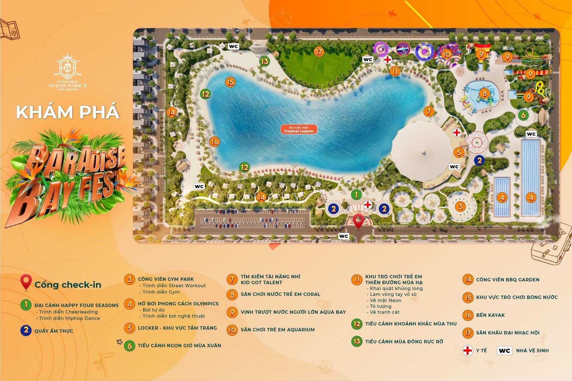 Hệ thống tiện ích phân khu Hải Đăng Vinhomes Ocean Park 3 Hưng Yên