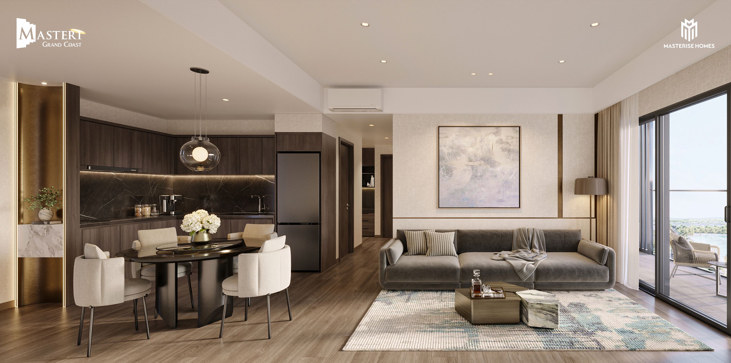 Mặt bằng thiết kế Masteri Grand Coast và tiêu chuẩn bàn giao hạng sang tại Vinhomes Ocean Park 2