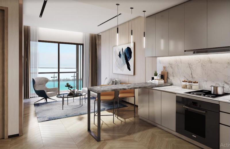 Bán căn hộ diện tích 27m2/1PN+1 hướng Tây Bắc, view nhìn nội khu tòa M3 chung cư Miami Masteri Waterfront