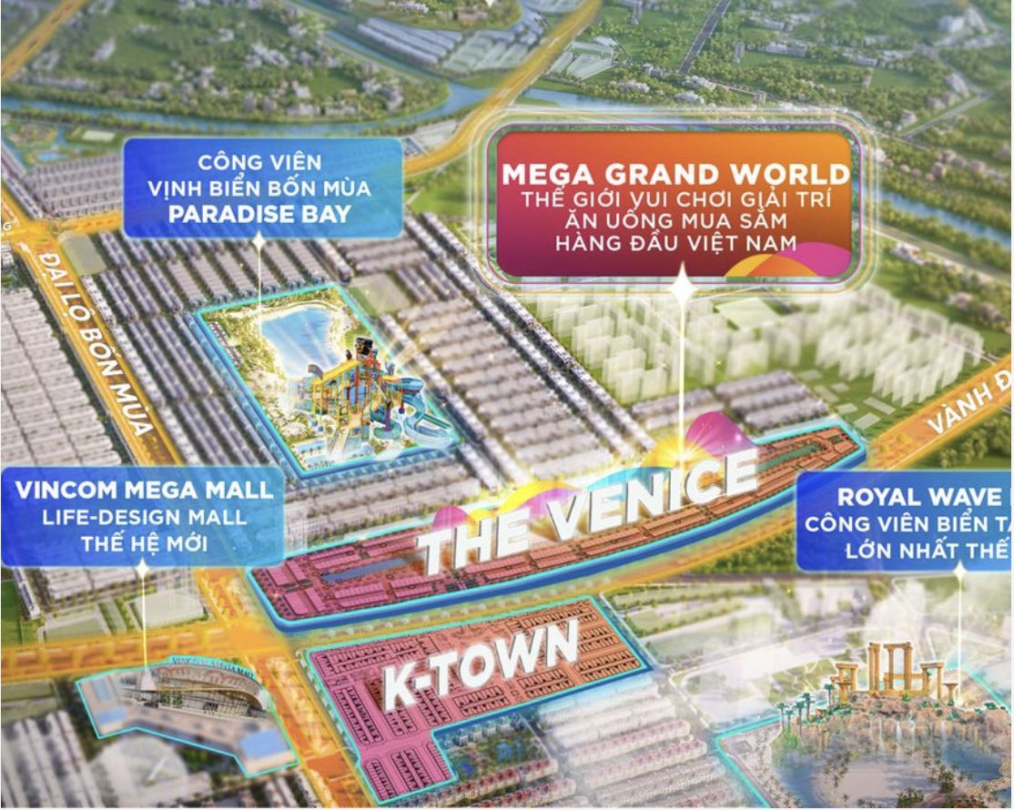Quy hoạch Mega Grand World Hà Nội 
