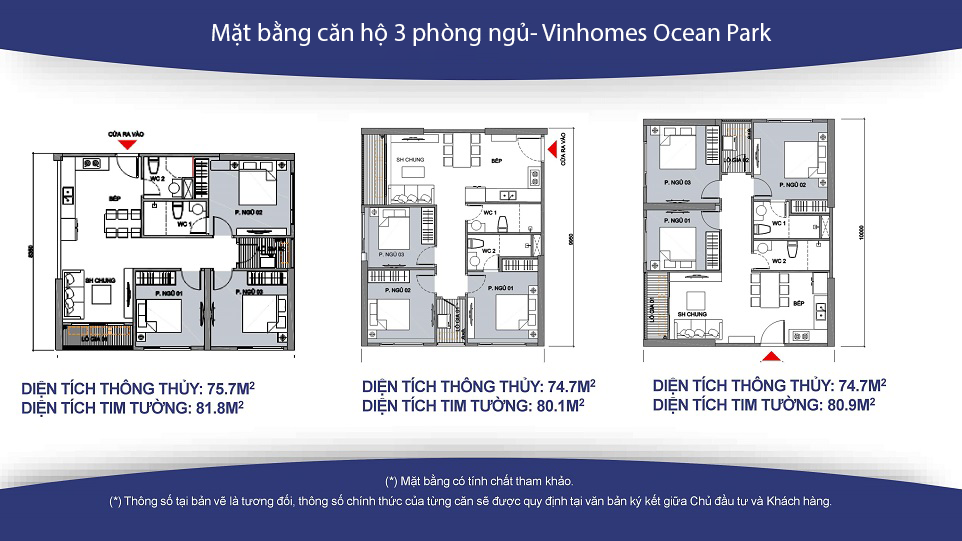 Bán căn hộ chung cư 3 phòng ngủ Vinhomes Ocean Park Gia Lâm