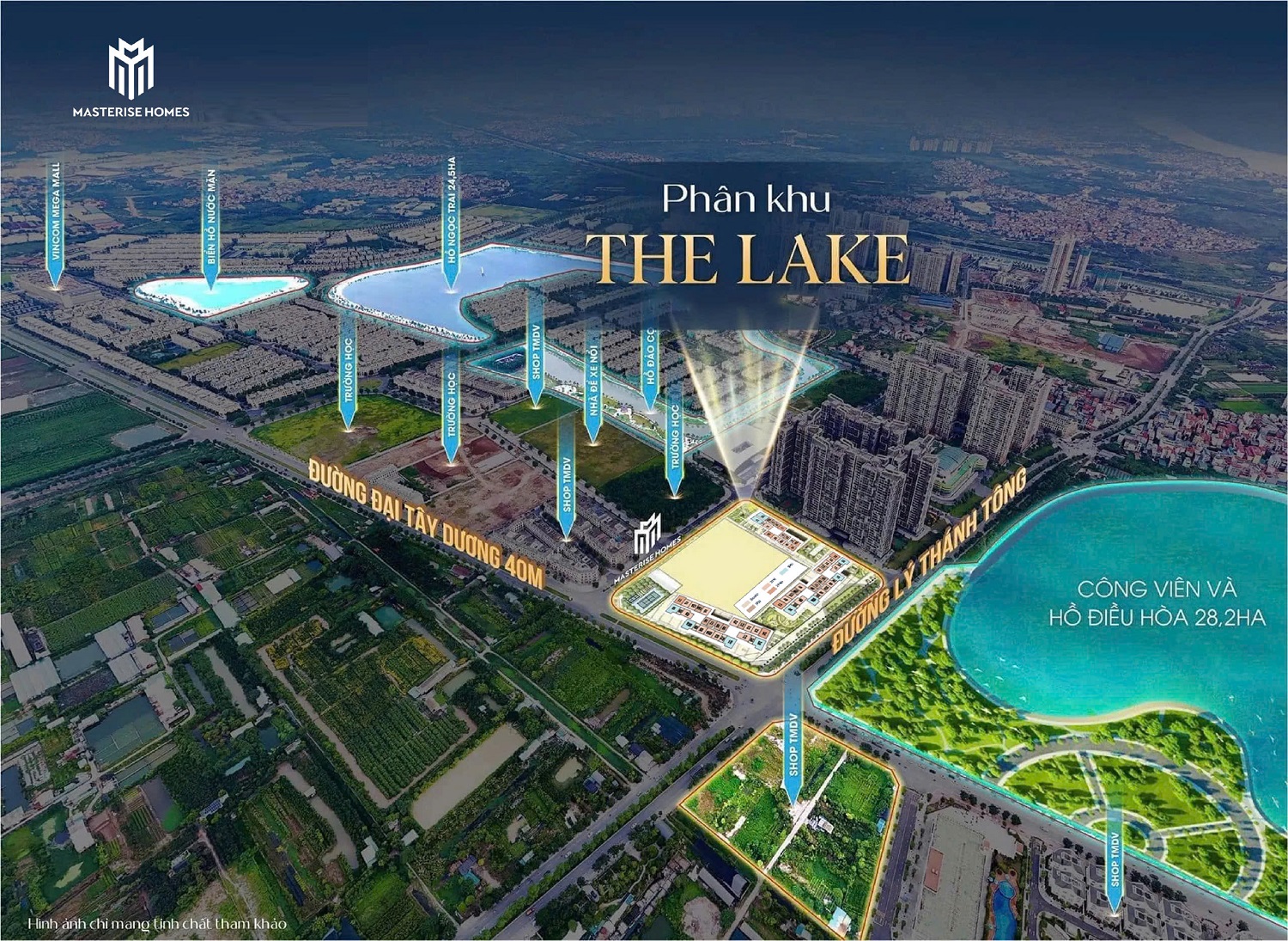 Vị Trí Masteri Lakeside Ocean Park Gia Lâm