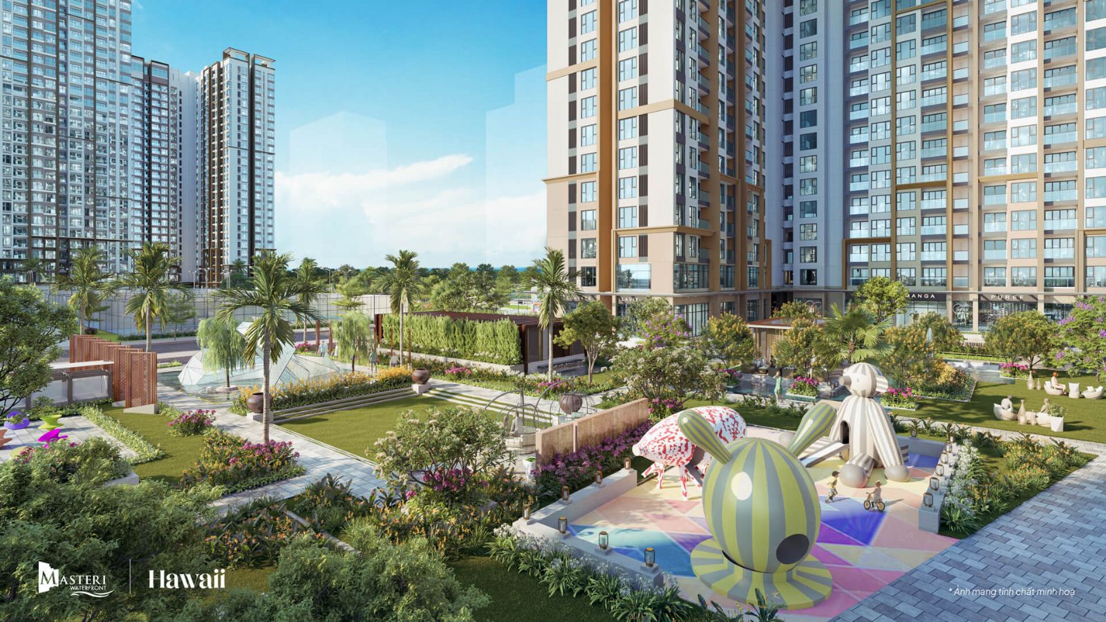 tiện ích phân khu Hawaii Masteri Waterfront