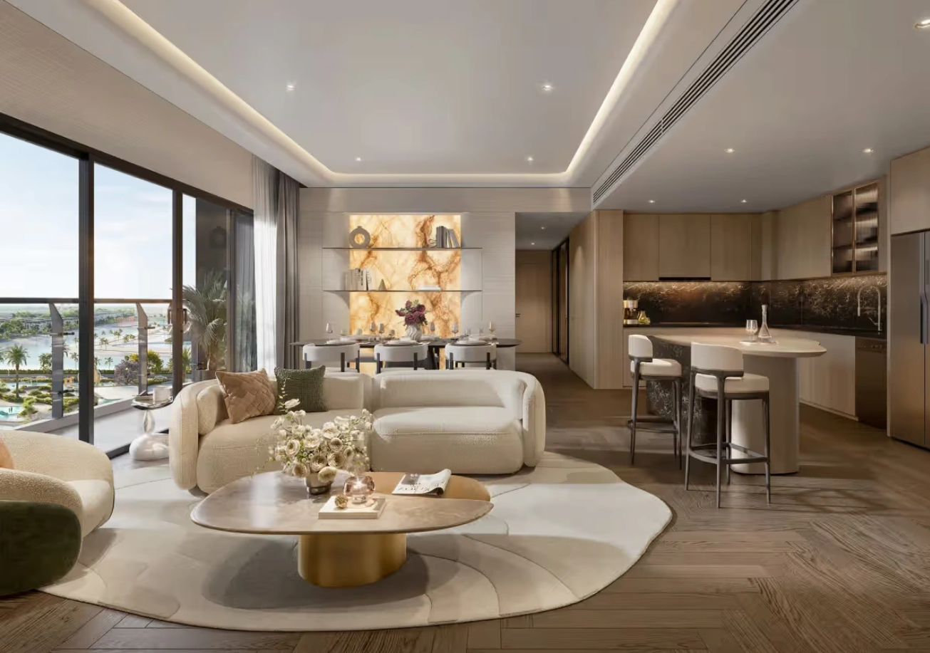 Nhà mẫu Lumiere Ocean Crest và không gian trải nghiệm vật liệu bàn giao sắc nét