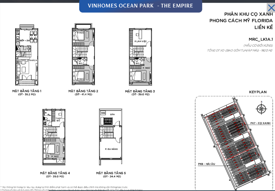 bán liền kề phân khu Cọ Xanh Vinhomes Ocean Park 2 The Empire