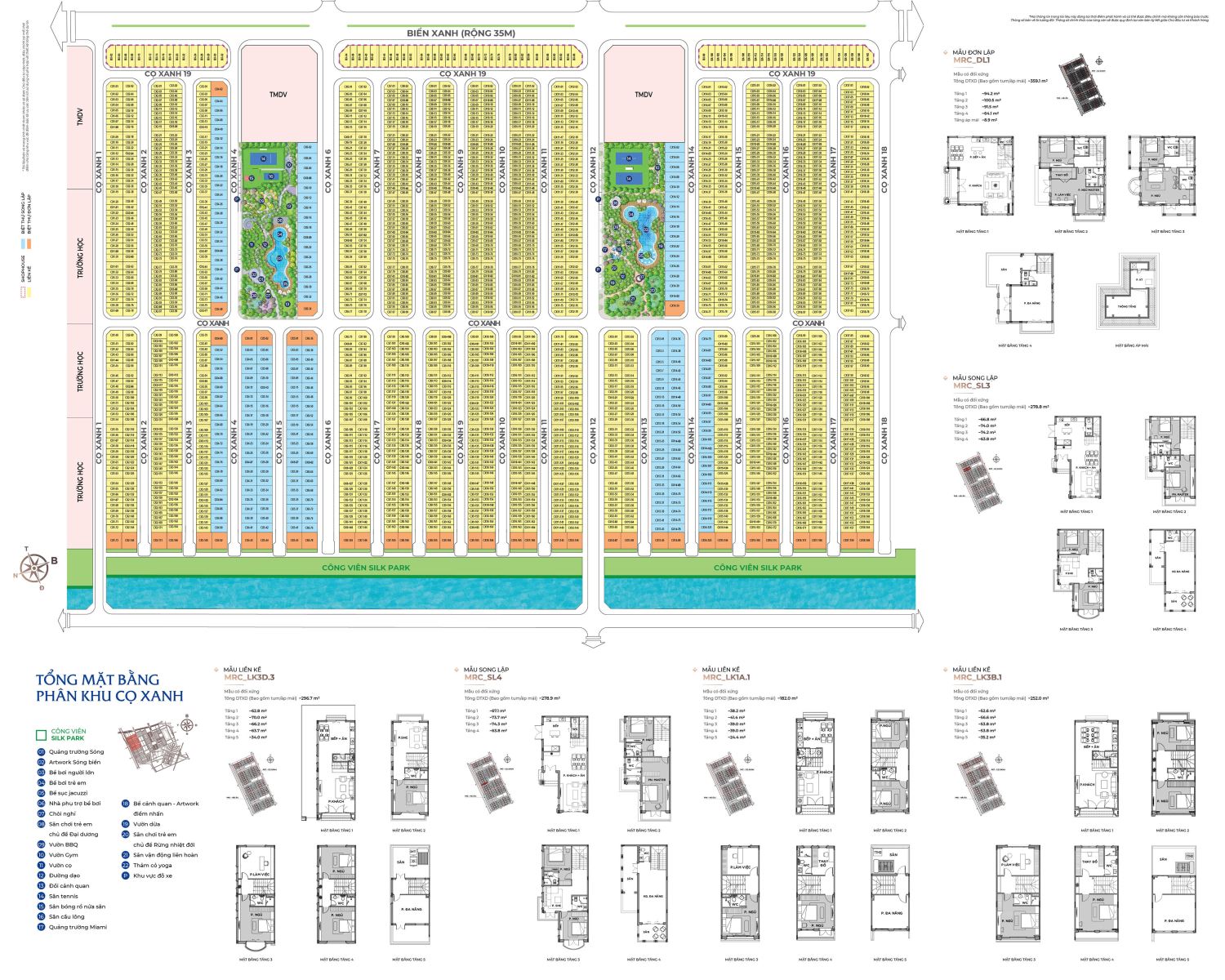 Tổng quan phân khu Cọ Xanh dự án Vinhomes Ocean Park 2