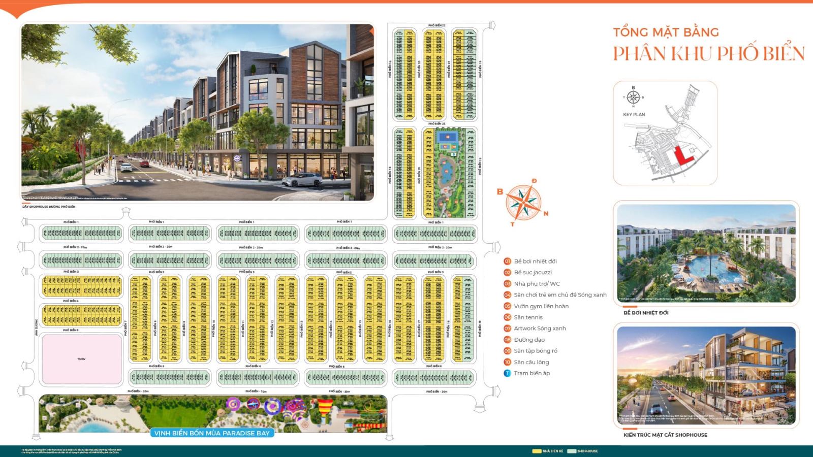 thiết kế phân khu Phố Biển Vinhomes Ocean Park 3
