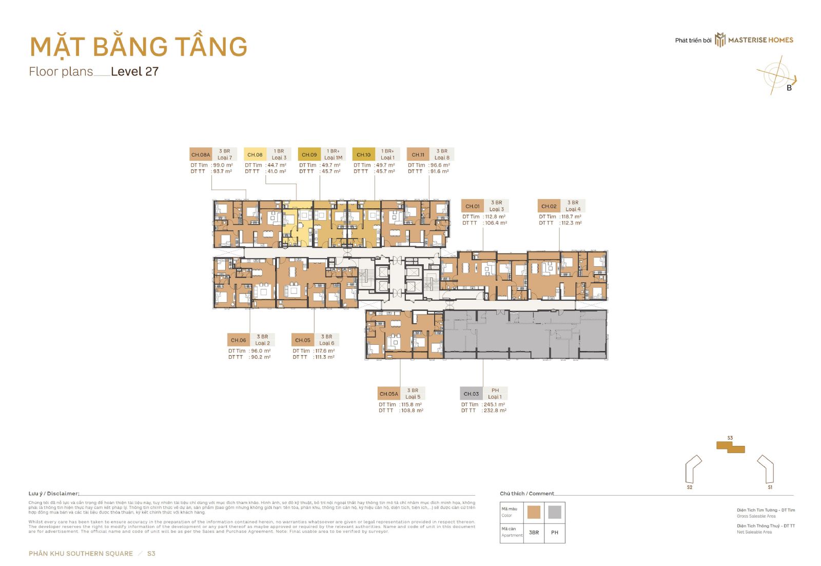 Mặt Bằng Thiết Kế Masteri Trinity Square Ocean Park 2