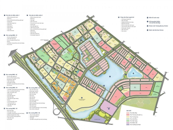 Master plan of Vinhomes Ocean Park