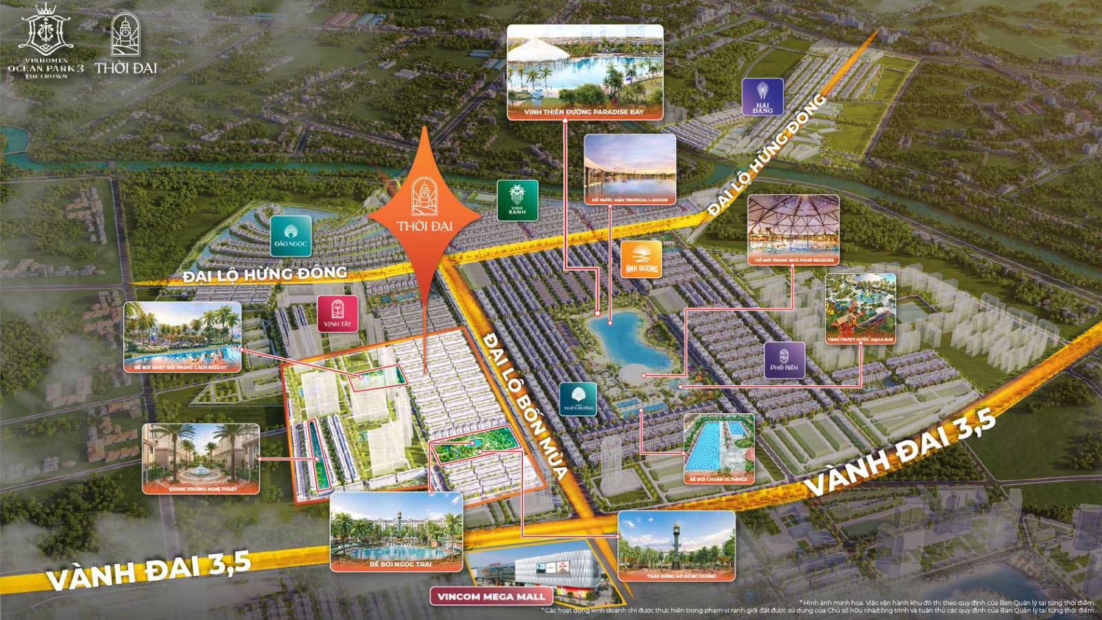 Hệ thống tiện ích tại Đảo ngọc - Vinhomes Ocean Park 3