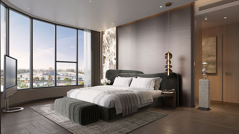 Nhà mẫu Lumiere Ocean Crest và không gian trải nghiệm vật liệu bàn giao sắc nét