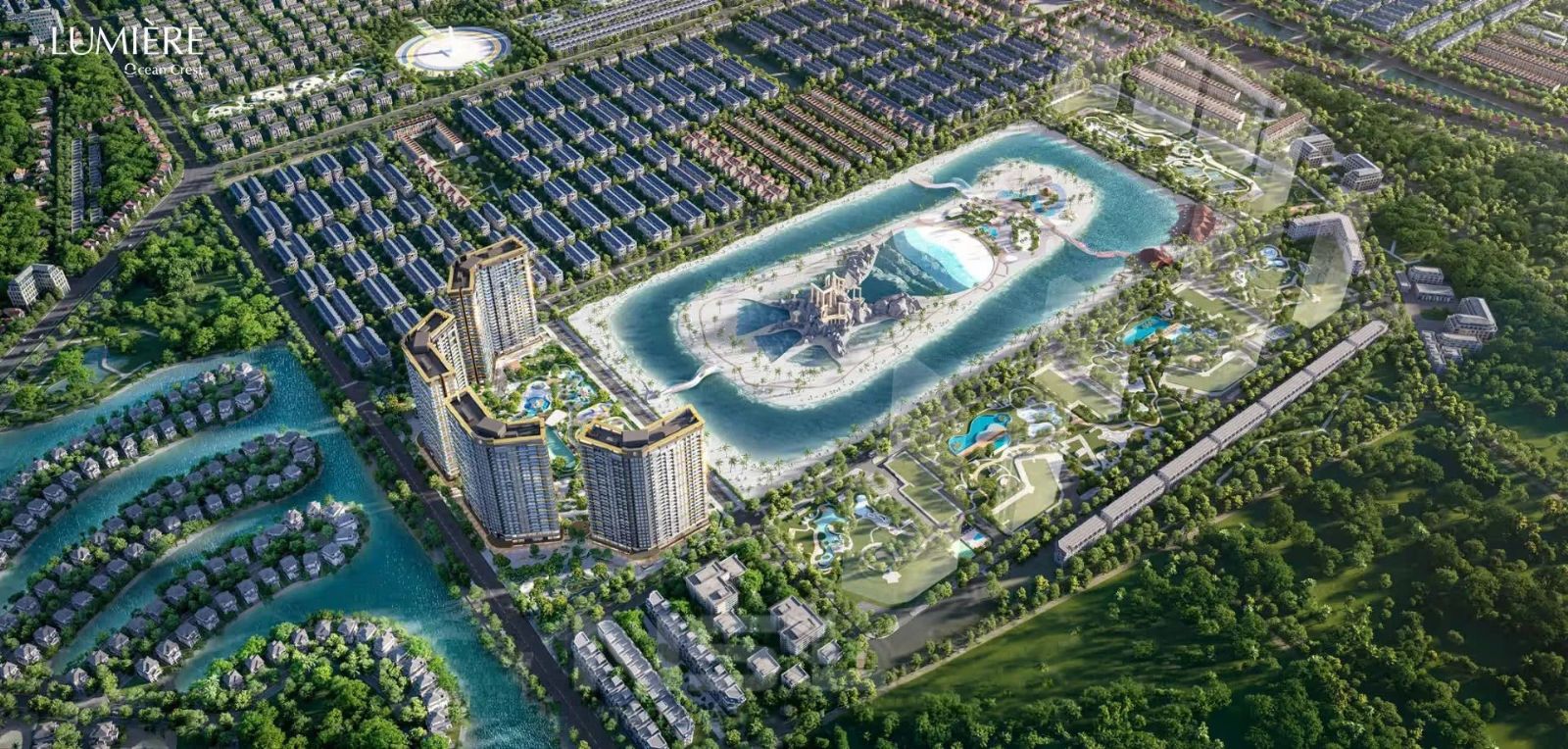Quy hoạch Lumiere Ocean Crest và nghệ thuật kiến tạo không gian sống sinh thái Biophilic