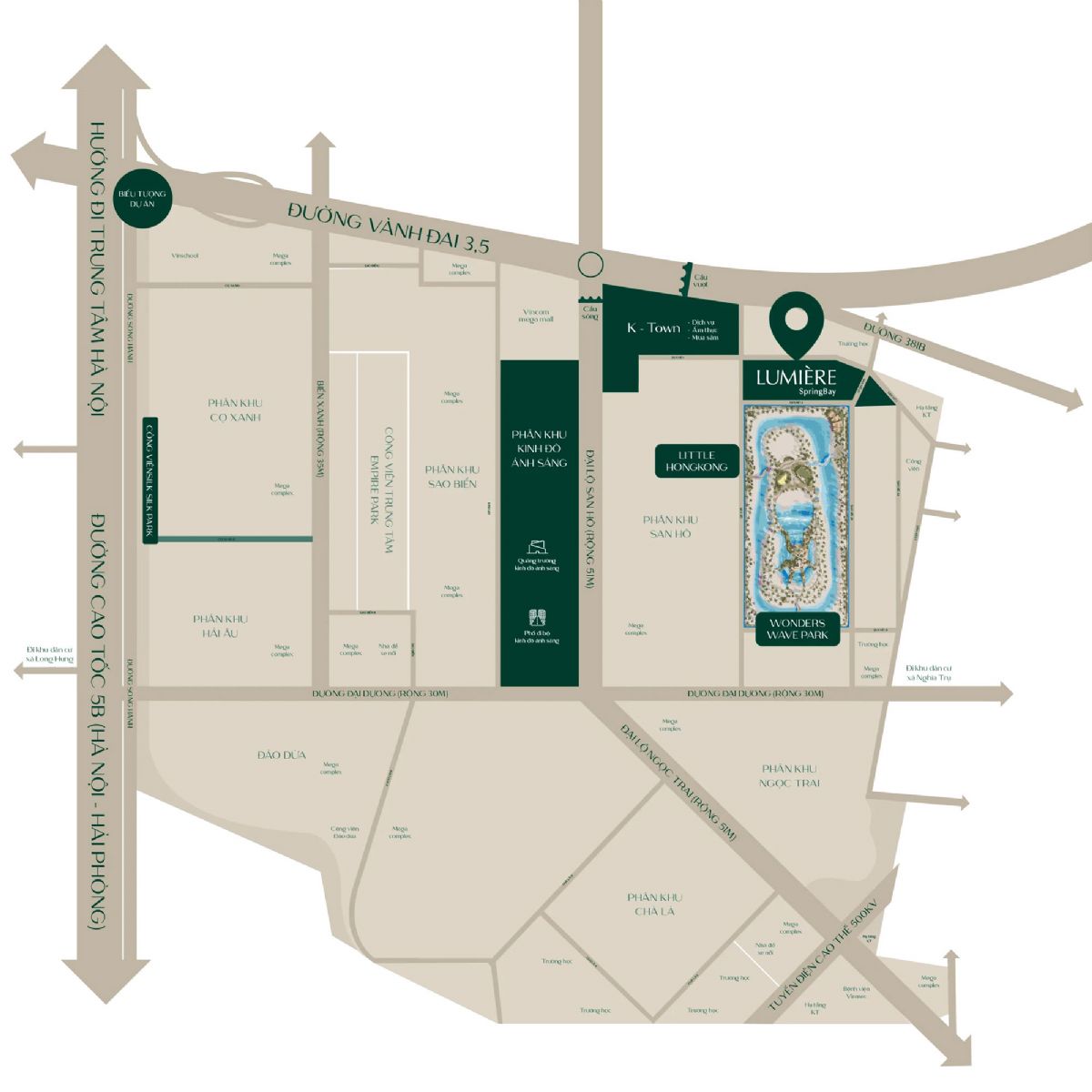 Vị trí Lumiere SpringBay và tọa độ trái tim ôm trọn kỳ quan Ocean Park 2