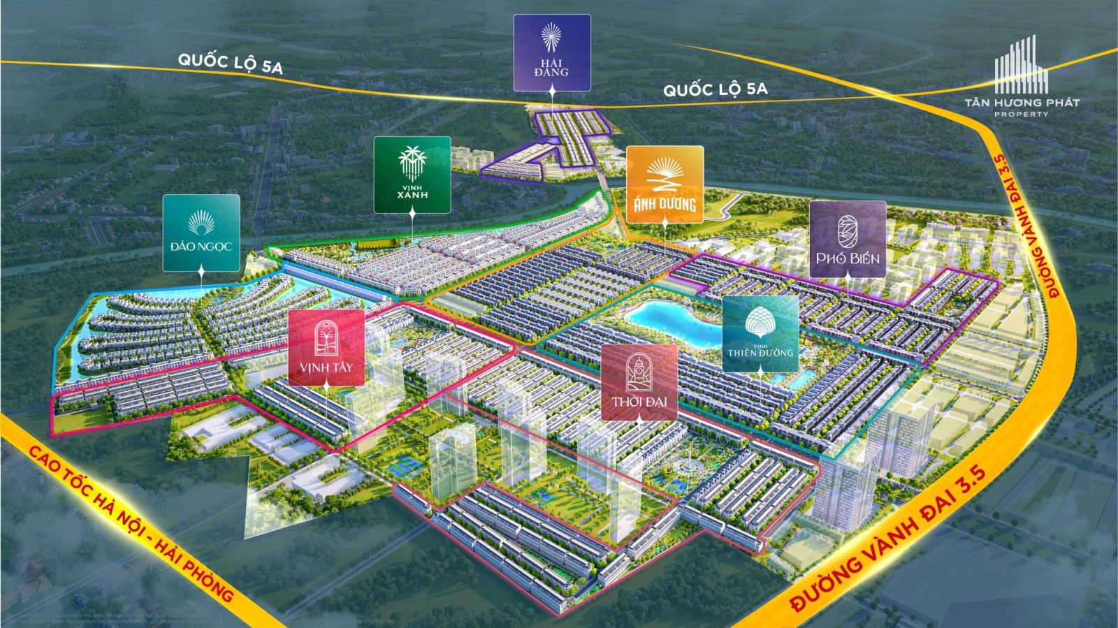 Vị trí phân khu Vịnh Xanh Vinhomes Ocean Park 3